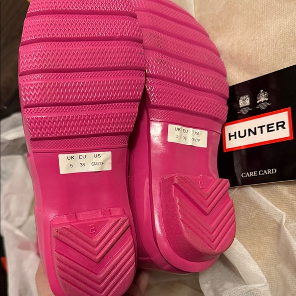 Hunter Fuchsia Tall Boots - Picture 3 of 4
